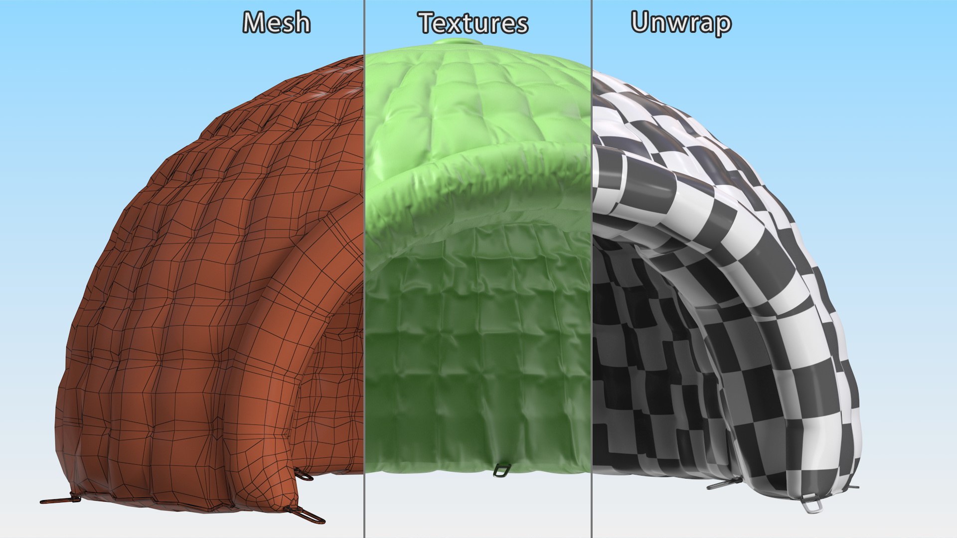 Inflatable Dome Shelter Green 3D model https://p.turbosquid.com/ts-thumb/vT/3sYSZD/4k/inflatabledomesheltergreenc4dmodel014/jpg/1714078495/1920x1080/fit_q87/26e0de654974d39d6927f4a5c2f41433d11df81b/inflatabledomesheltergreenc4dmodel014.jpg