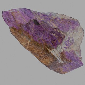 Purpurite Mineral Specimen Photorealistic 3D Scan