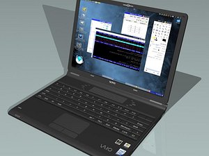 3d model sony vaio laptop
