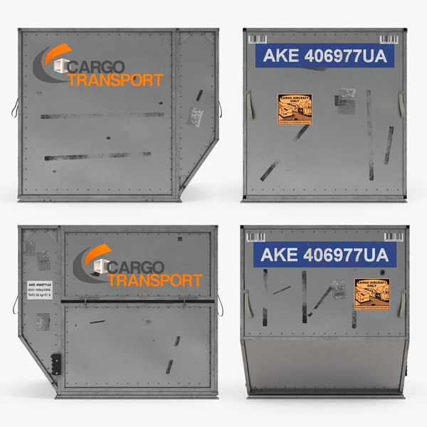 airport cargo container ld3 3d model