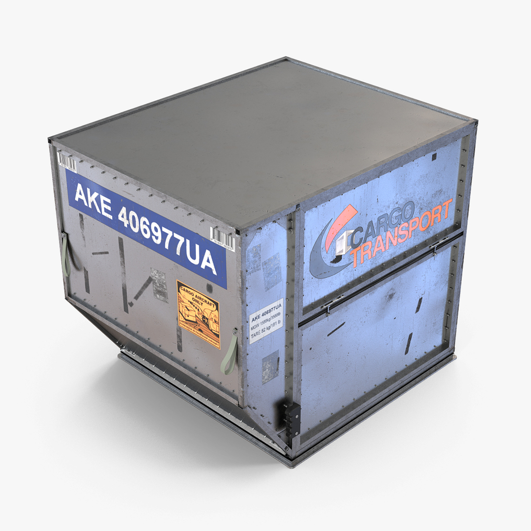 airport cargo container ld3 3d model