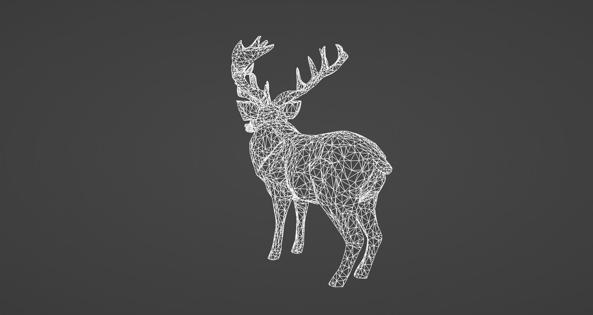 3D Model Low-Poly Multicolored Stag - TurboSquid 2337935