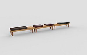 Haven Benches 03 3D model 3D model
