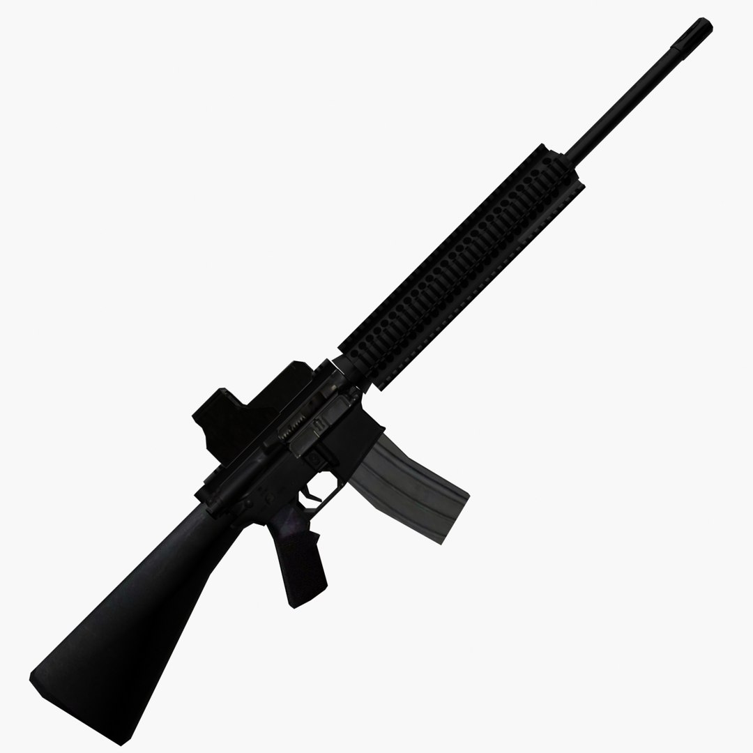 3d Model M16a4 Assault Rifle