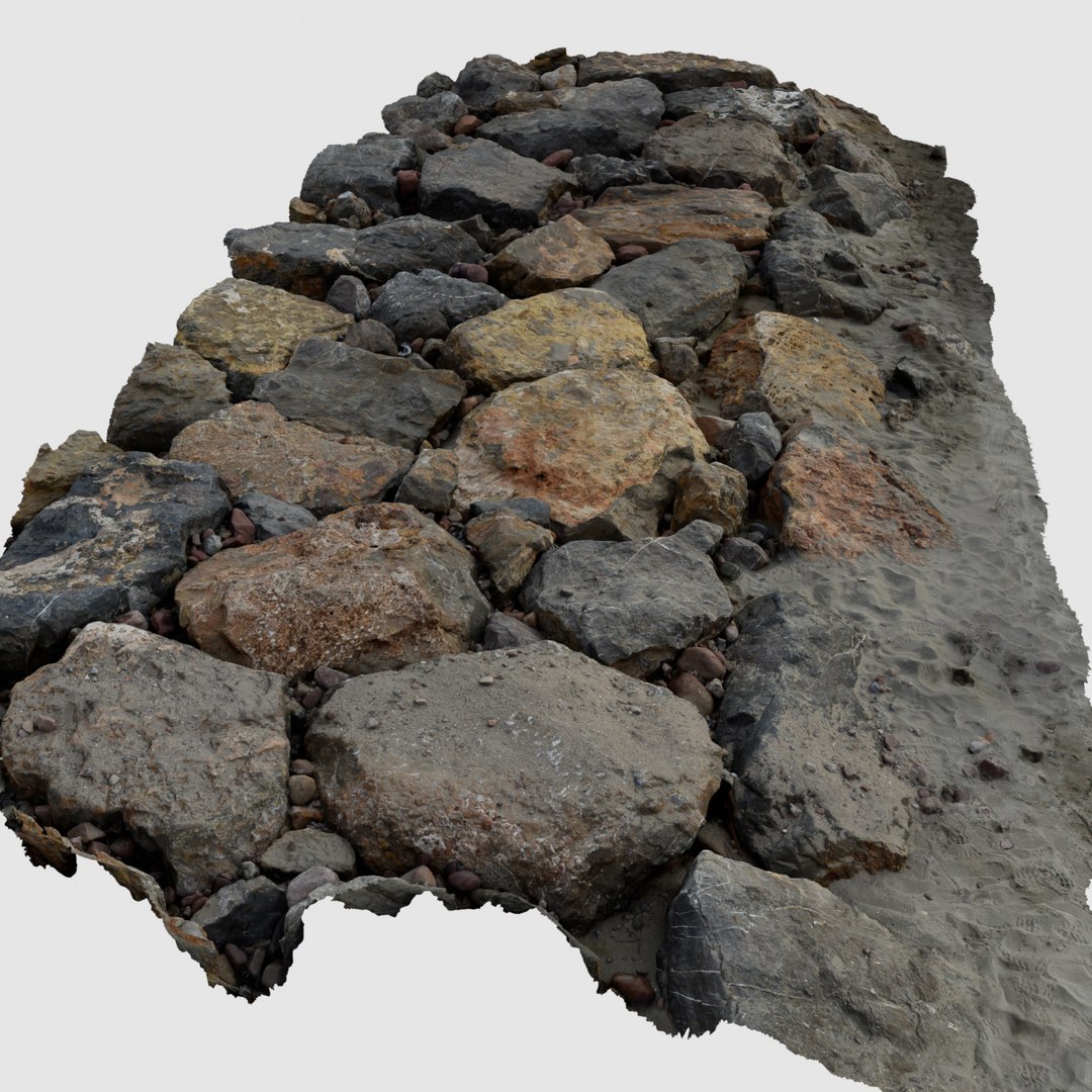 3D Scan Beach Rocks Model - TurboSquid 1525109