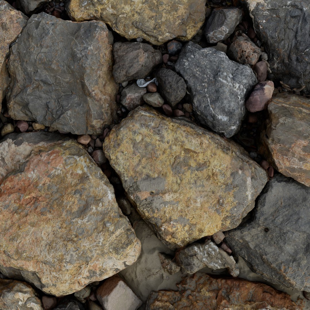 3D Scan Beach Rocks Model - TurboSquid 1525109