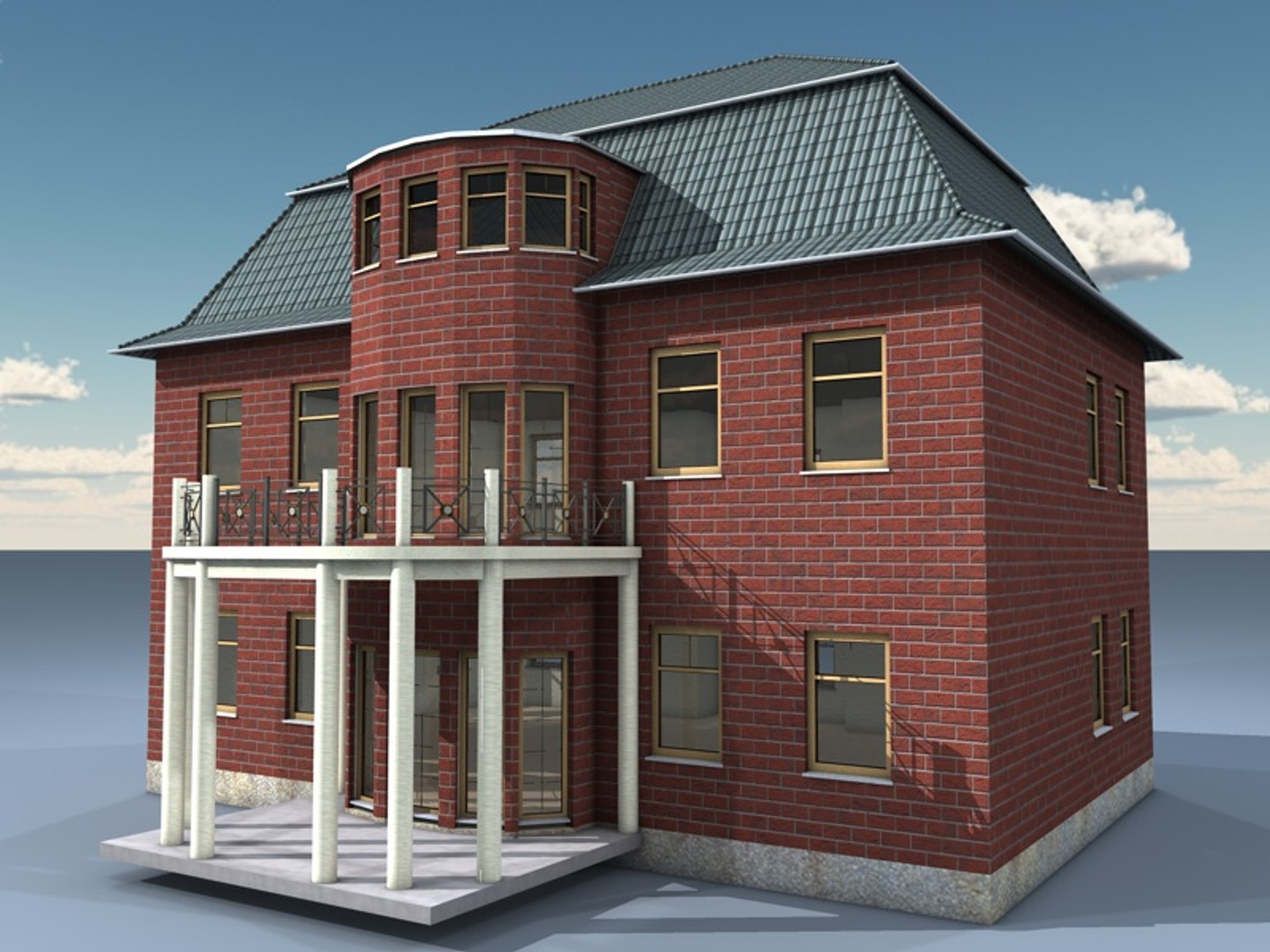 3d Simple House Model