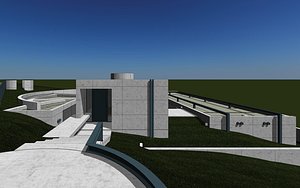 Tadao Ando - Koshino House 3D