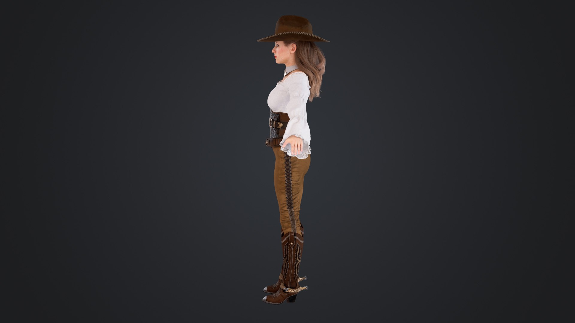 3D model Cowboy Girl https://p.turbosquid.com/ts-thumb/vT/OXrf8R/W5/cowboygirl_103/jpg/1751599970/1920x1080/fit_q87/0e13c2d683e7d50de496a503838b8266d0449448/cowboygirl_103.jpg