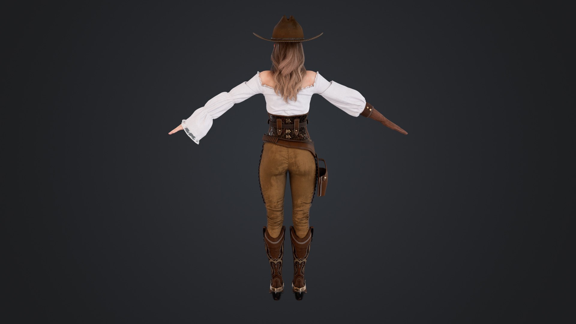 3D model Cowboy Girl https://p.turbosquid.com/ts-thumb/vT/OXrf8R/jK/cowboygirl_105/jpg/1751599971/1920x1080/fit_q87/27ecc552c717e90a1dd99086069cdd02008a063e/cowboygirl_105.jpg