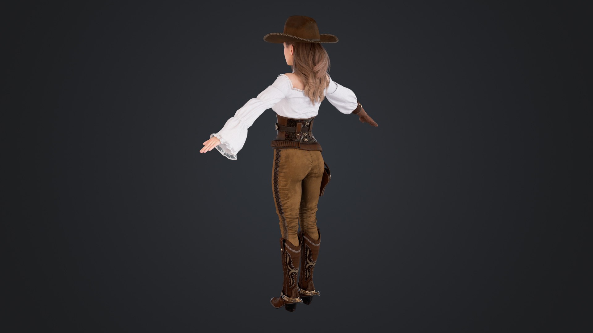 3D model Cowboy Girl https://p.turbosquid.com/ts-thumb/vT/OXrf8R/wX/cowboygirl_104/jpg/1751599970/1920x1080/fit_q87/b3702fed0f91ef77c2715fdc9c4b144b94156063/cowboygirl_104.jpg