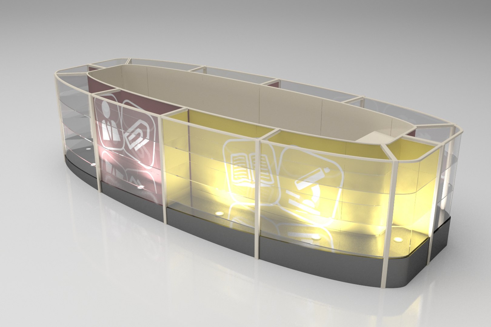 showcase case obj