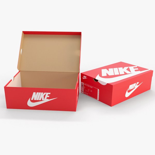 3d Caja de zapatos Nike - Rojo - TurboSquid 1588427