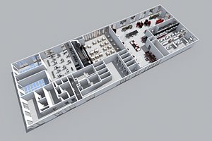 floor space 3D model