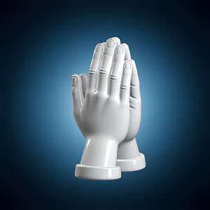 Defined Prayer Hands 3D Print Model 3D model