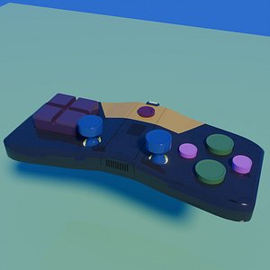 3D model Remote control or gaming joystick