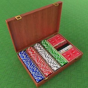 3D model poker chips