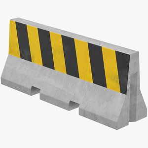Concrete Traffic Barrier 01