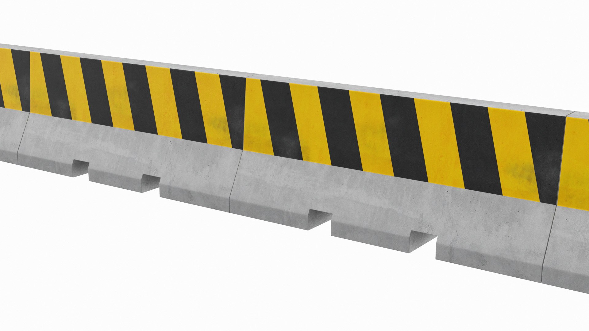 3D Concrete Traffic Barrier 01 TurboSquid 2069824