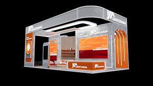 3D model Expo Stand Pavilion