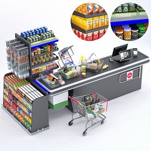 Checkout Counter 2 3D model