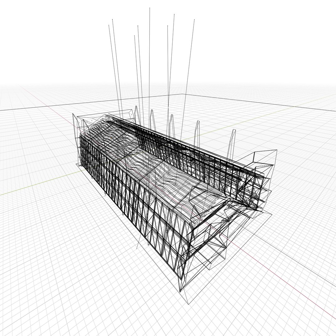 3D 3D Sci Fi Exhibition Abstract Concept Hall Inteiror Clear 3D Model ...