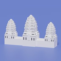 Cartoon Angkor Wat