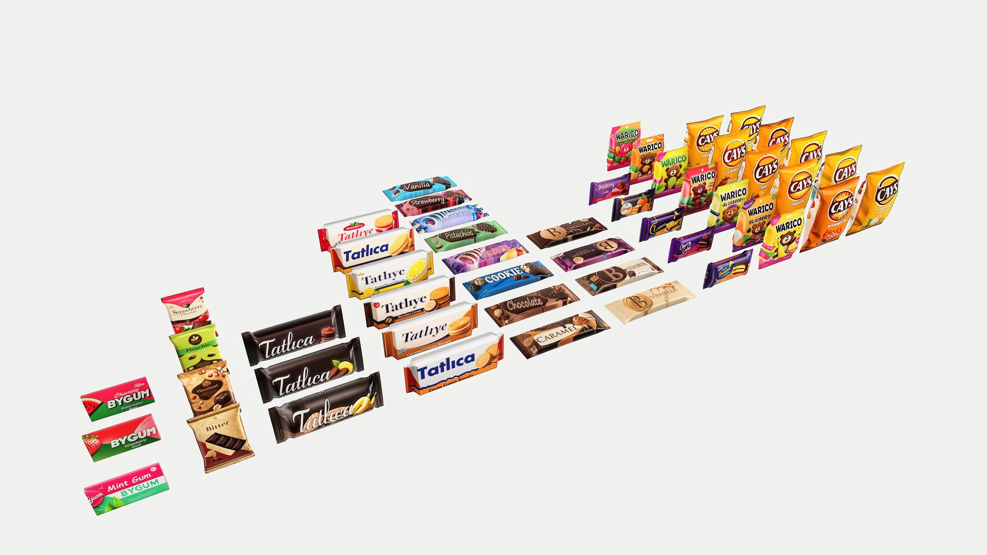 3D Snack Pack Model - TurboSquid 2322629