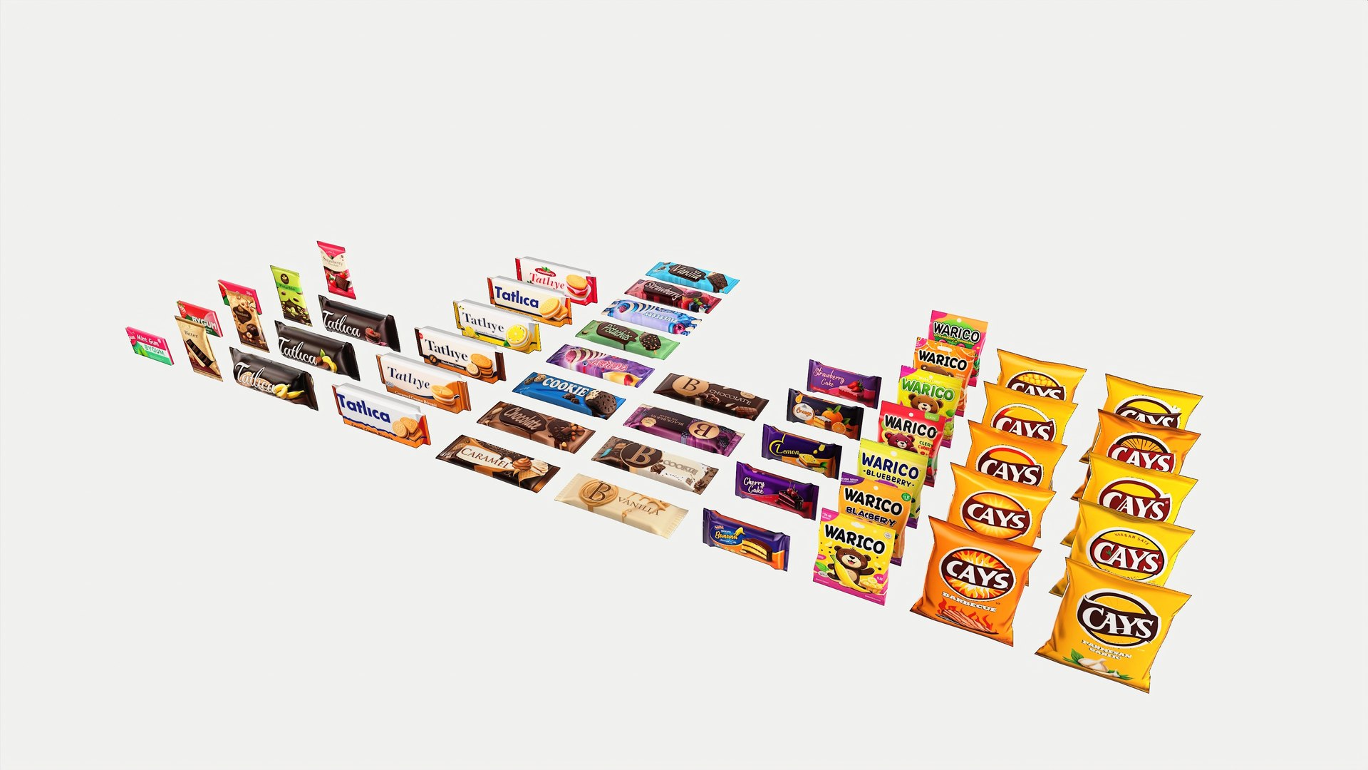 3D Snack Pack Model - TurboSquid 2322629