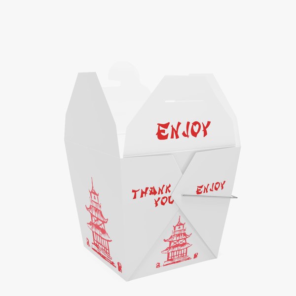 chinese takeout box 3D model