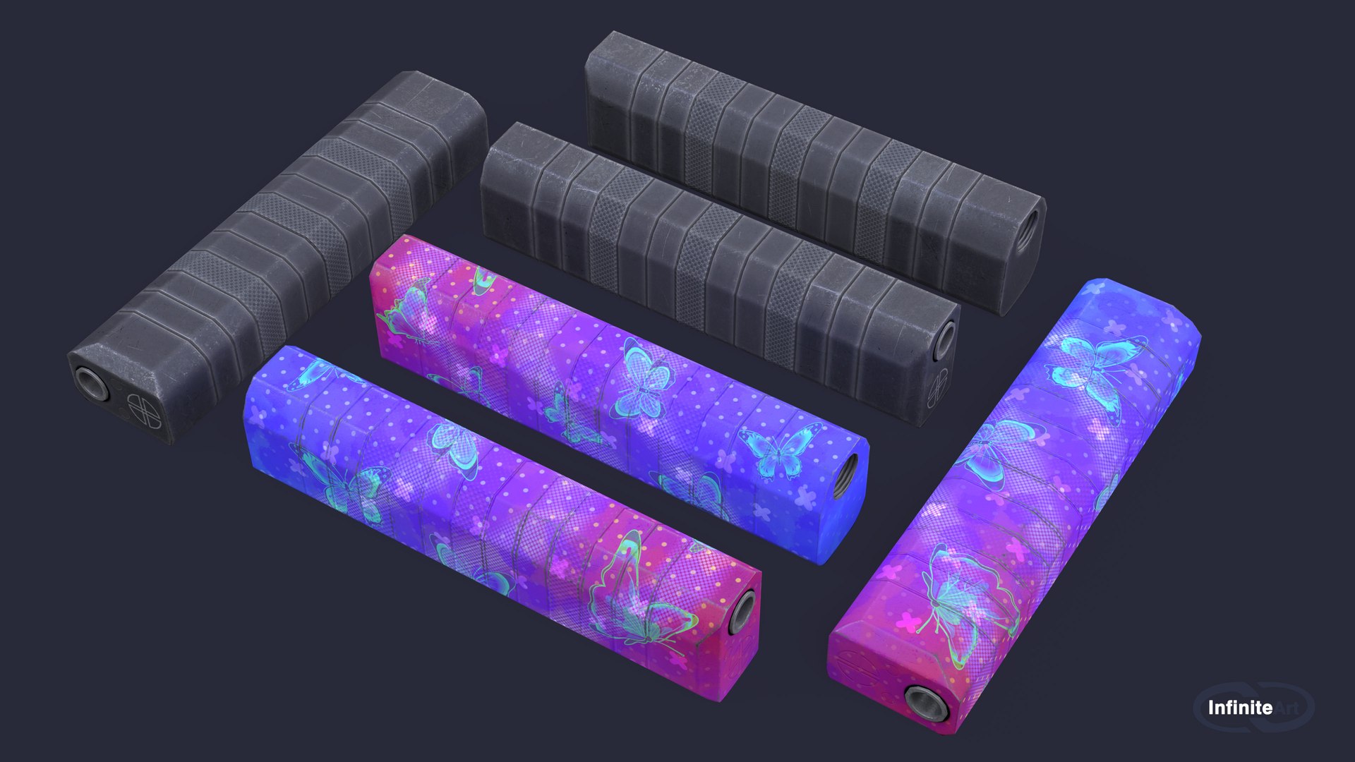 Flash-Hider suppressor model https://p.turbosquid.com/ts-thumb/vT/uIg4sj/L9/8/jpg/1649658896/1920x1080/fit_q87/ecf2e748b31f20a267220952888485e0ec3f54b2/8.jpg