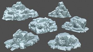 3D model ice rock
