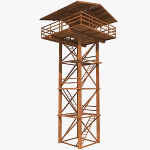 3D watch tower model
