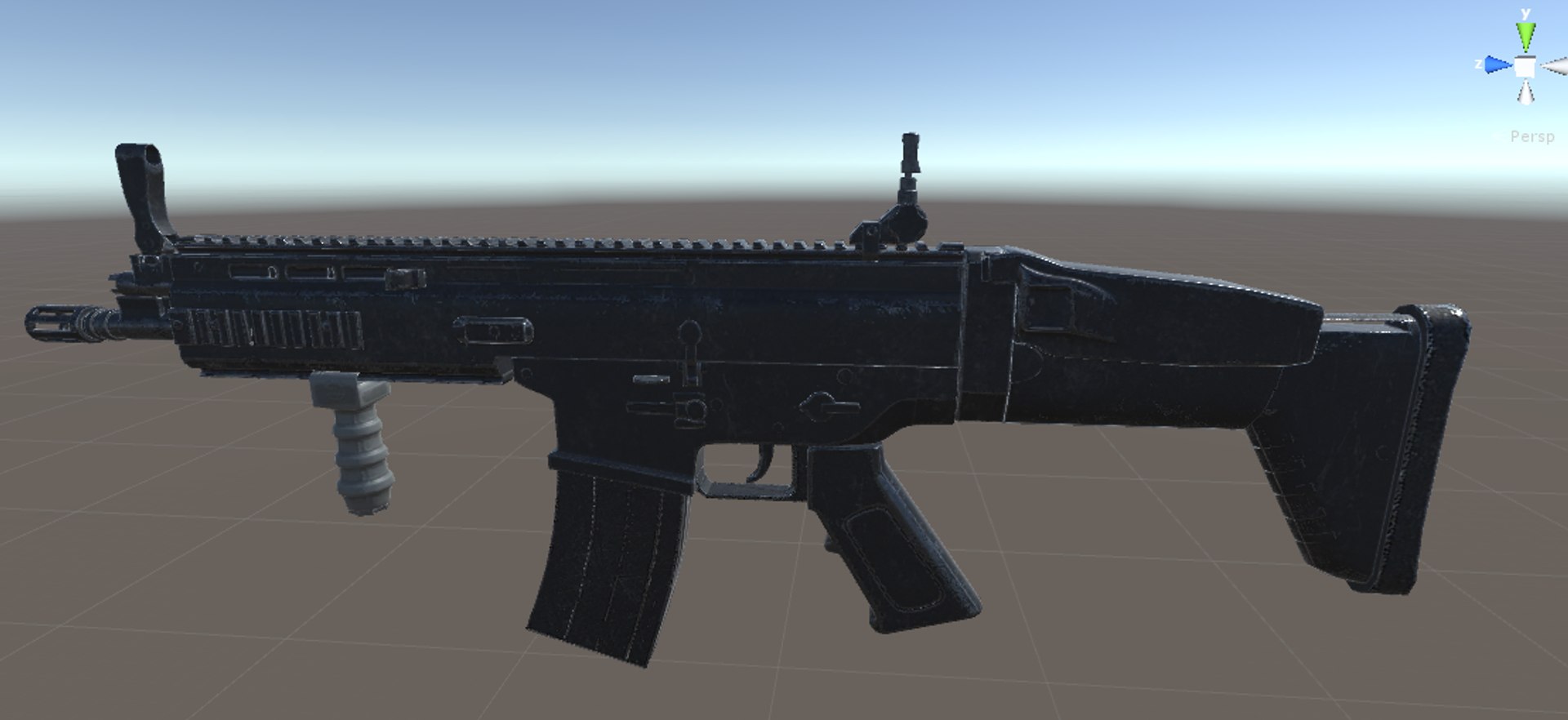 Scar H Assault Rifle 3D Model - TurboSquid 1167447