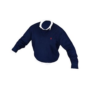 3D model Game Ready Navy Shirts 2