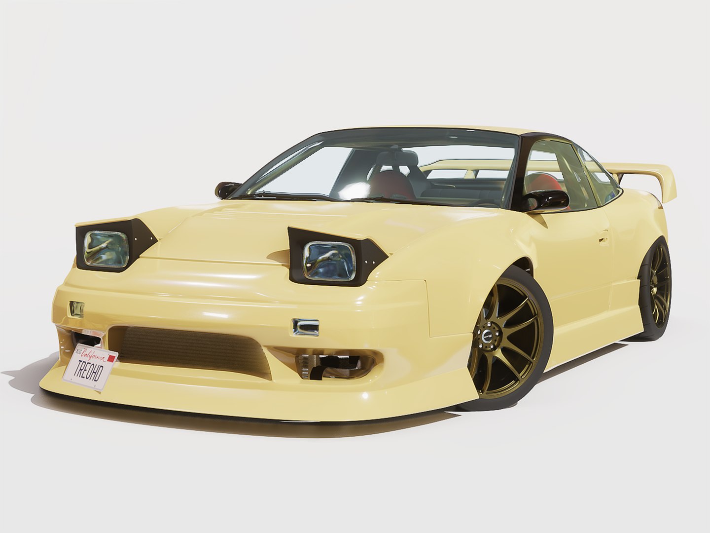 JDM drift car 180SX 3D model