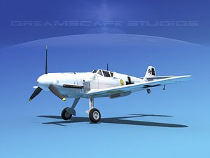 messerschmitt bf-109 fighter 3ds