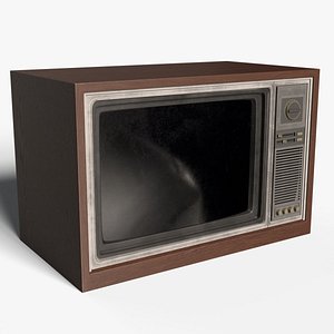 3D old retro TV