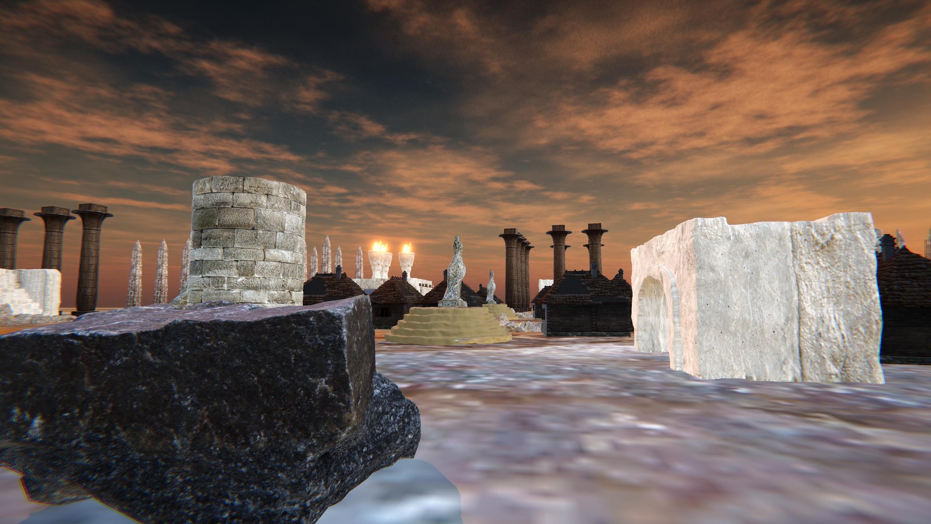 Ancient Egypt City Pack With Unity Asset Ready 3D Model - TurboSquid ...