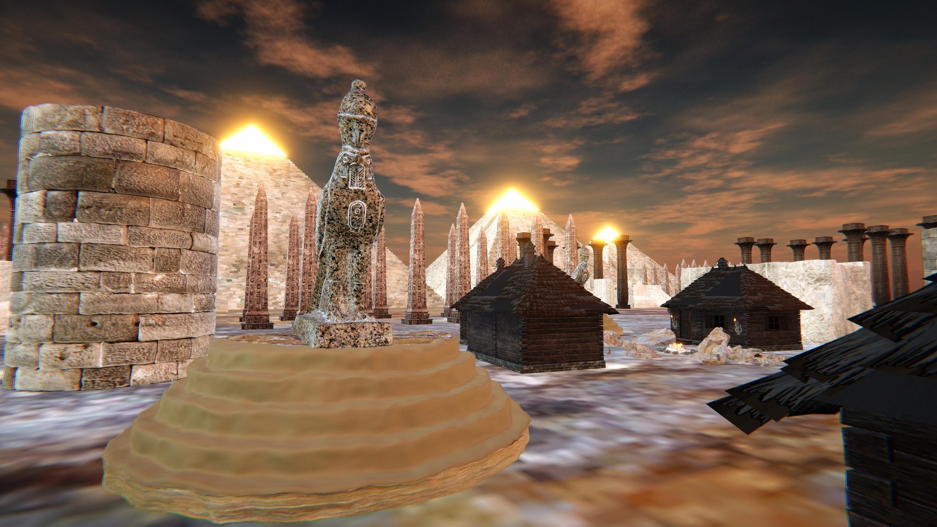 Ancient Egypt City Pack With Unity Asset Ready 3D Model - TurboSquid ...