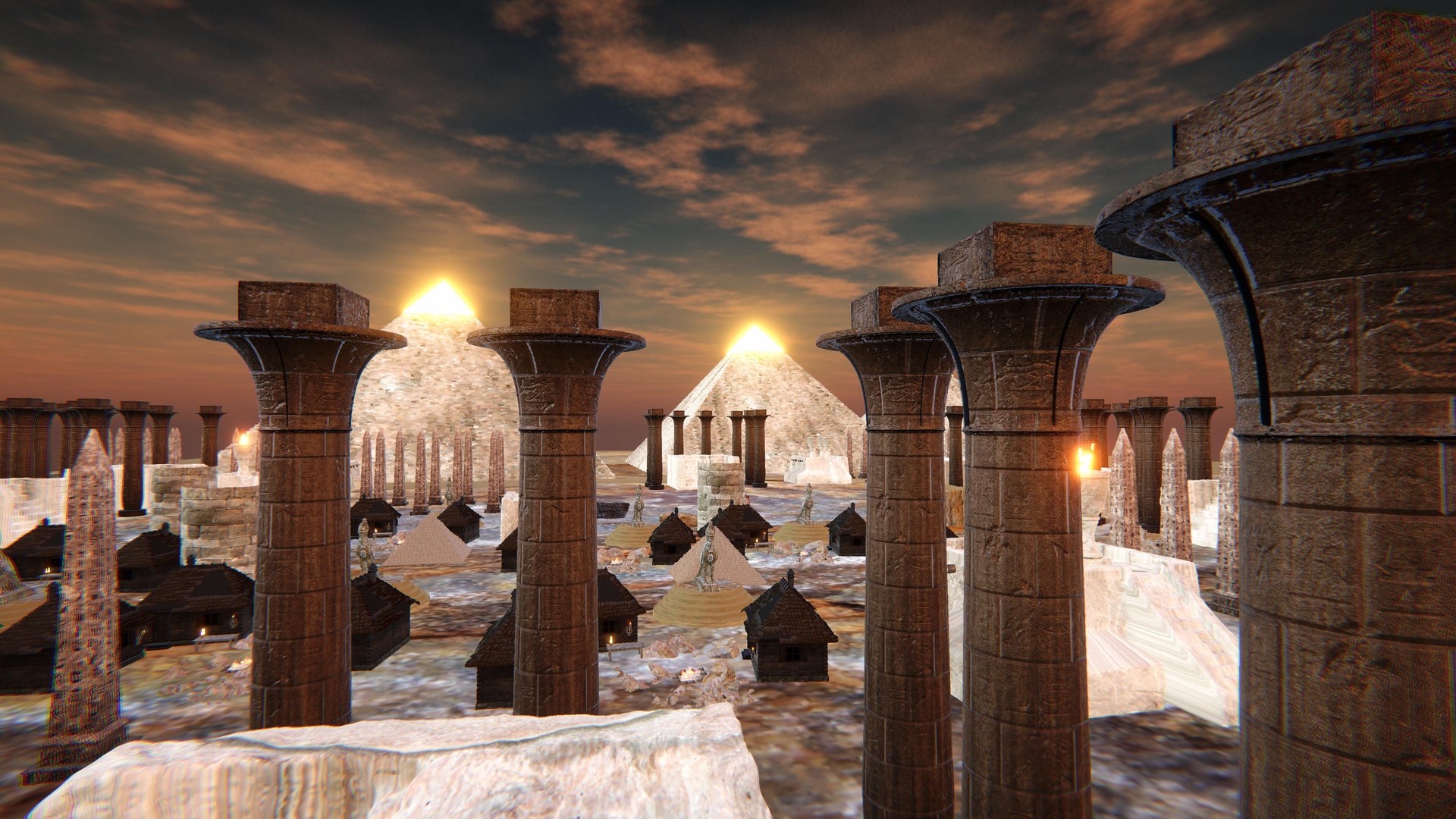 Ancient Egypt City Pack With Unity Asset Ready 3D Model - TurboSquid ...