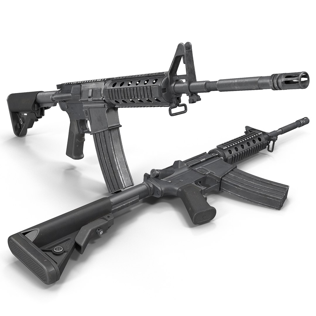 Assault Rifle M4 3D model preview
