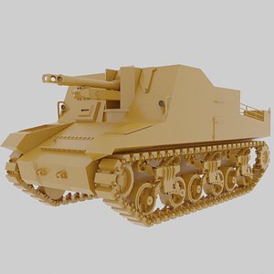 world war 2 sexton 3D model