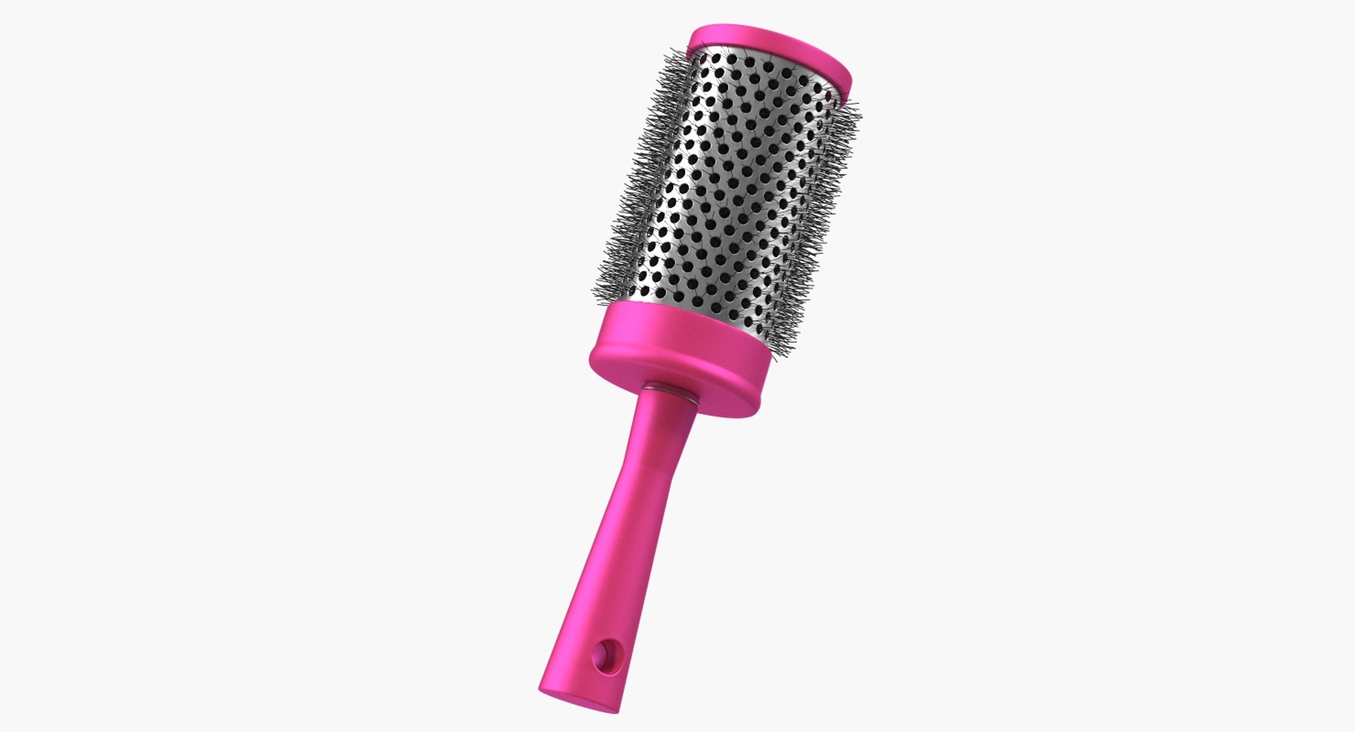Round Hair Brush 3D model preview