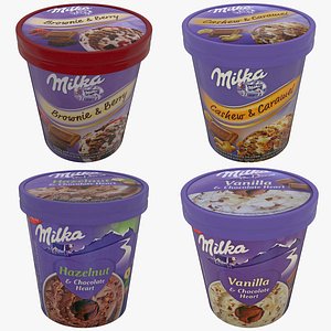 ice cream set Milka