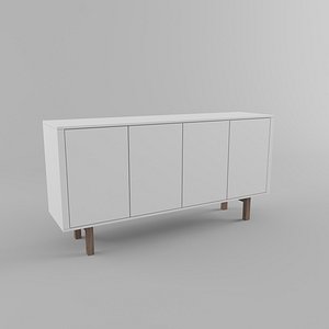 free ikea stockholm sideboard 3d model