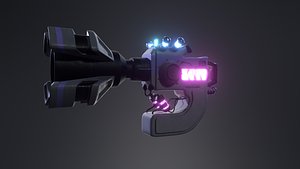 SciFi Gun Stylized model