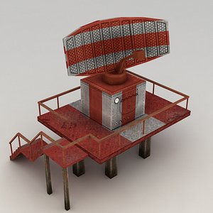 Lowpoly radar station