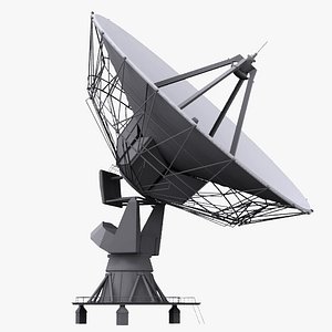 3d model based satellite antenna