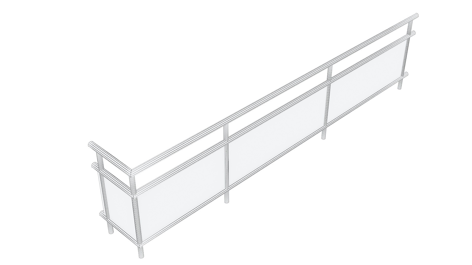 3D Archi Detail Railing 30 Model - TurboSquid 2033380